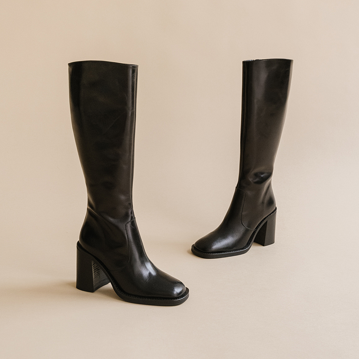 Bottes à talons et bouts carrés – Image 3