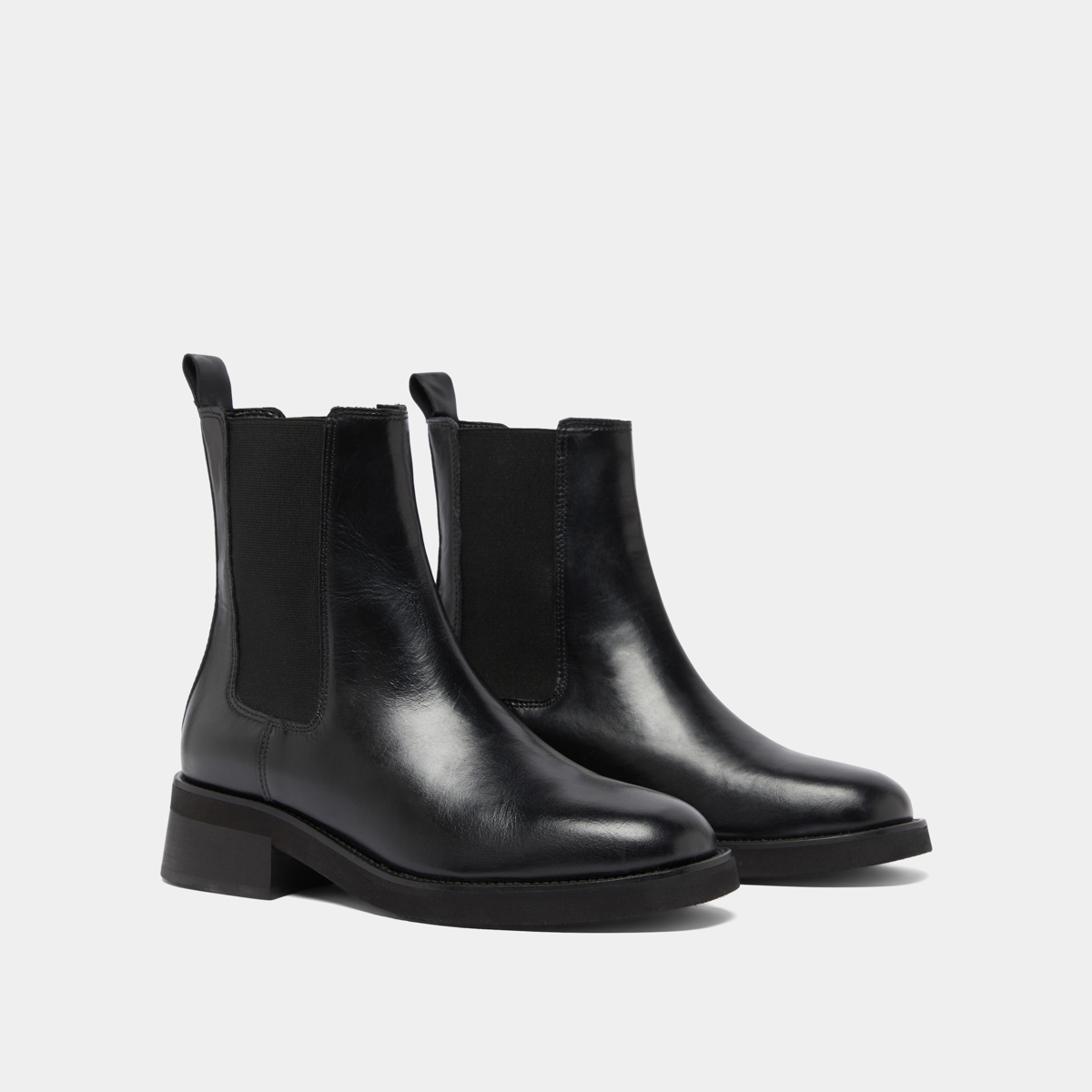 Boots à bouts arrondis et élastiques – Image 4