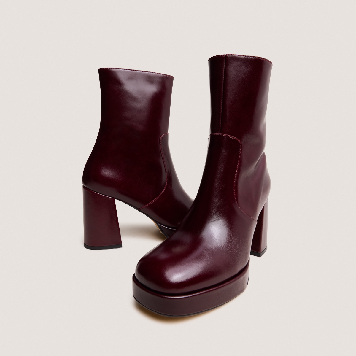 Boots à talons et bouts carrés – Image 4