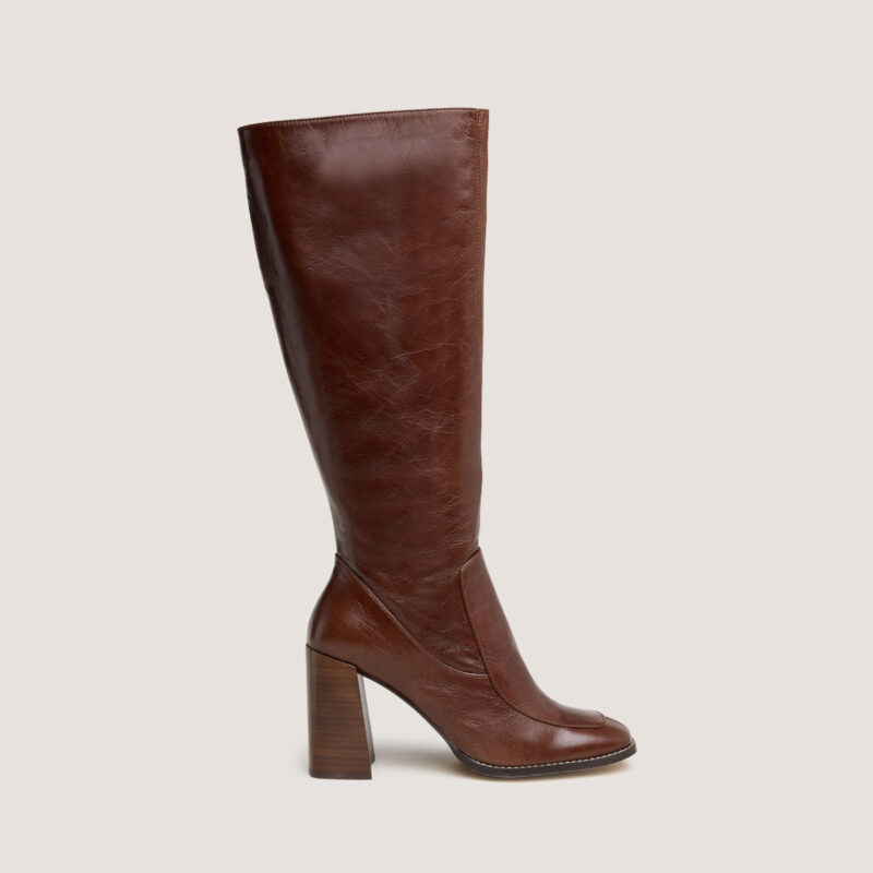 Bottes hautes à bouts carrés