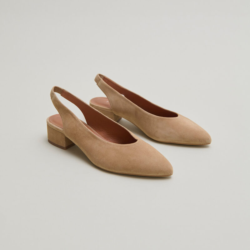 Ballerines à bouts arrières ouverts