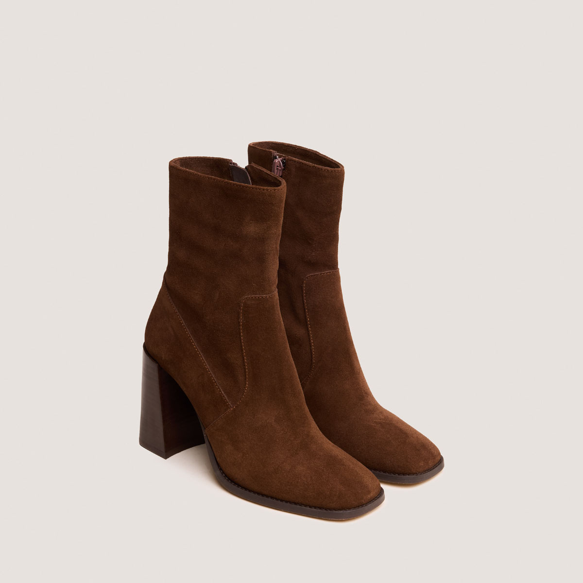 Bottines à talons et bouts carrés – Image 4