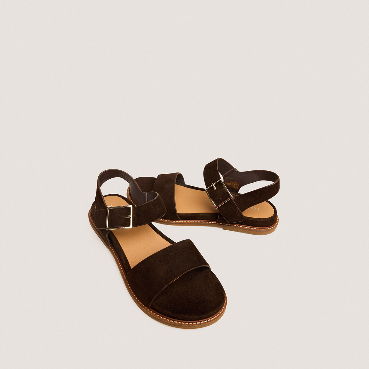 Sandales à brides et bouts ouverts