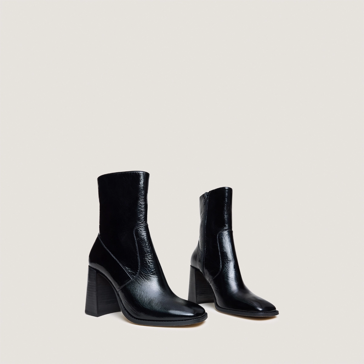 Bottines à talons et bouts carrés – Image 4