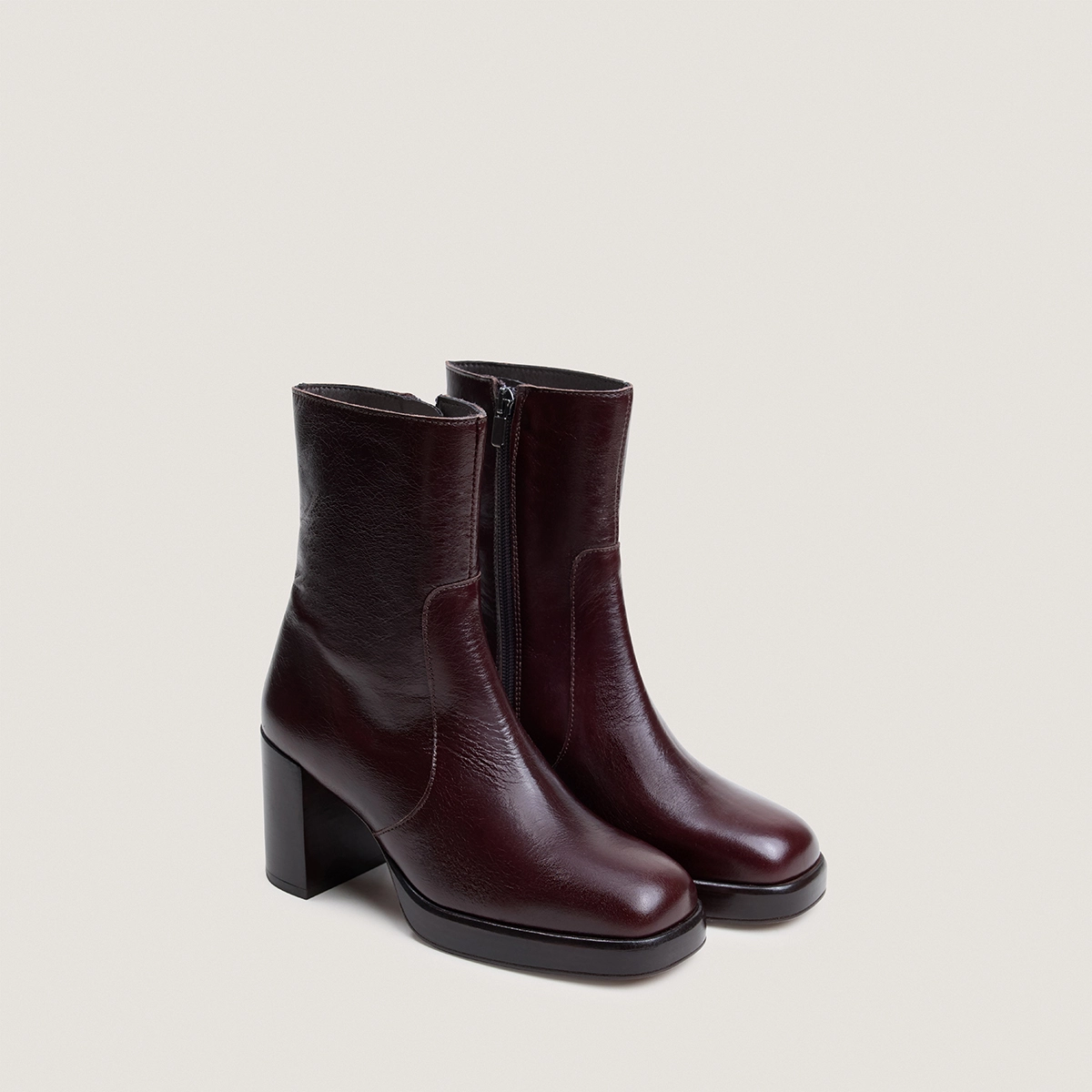 Bottines à plateformes et bouts carrés – Image 2