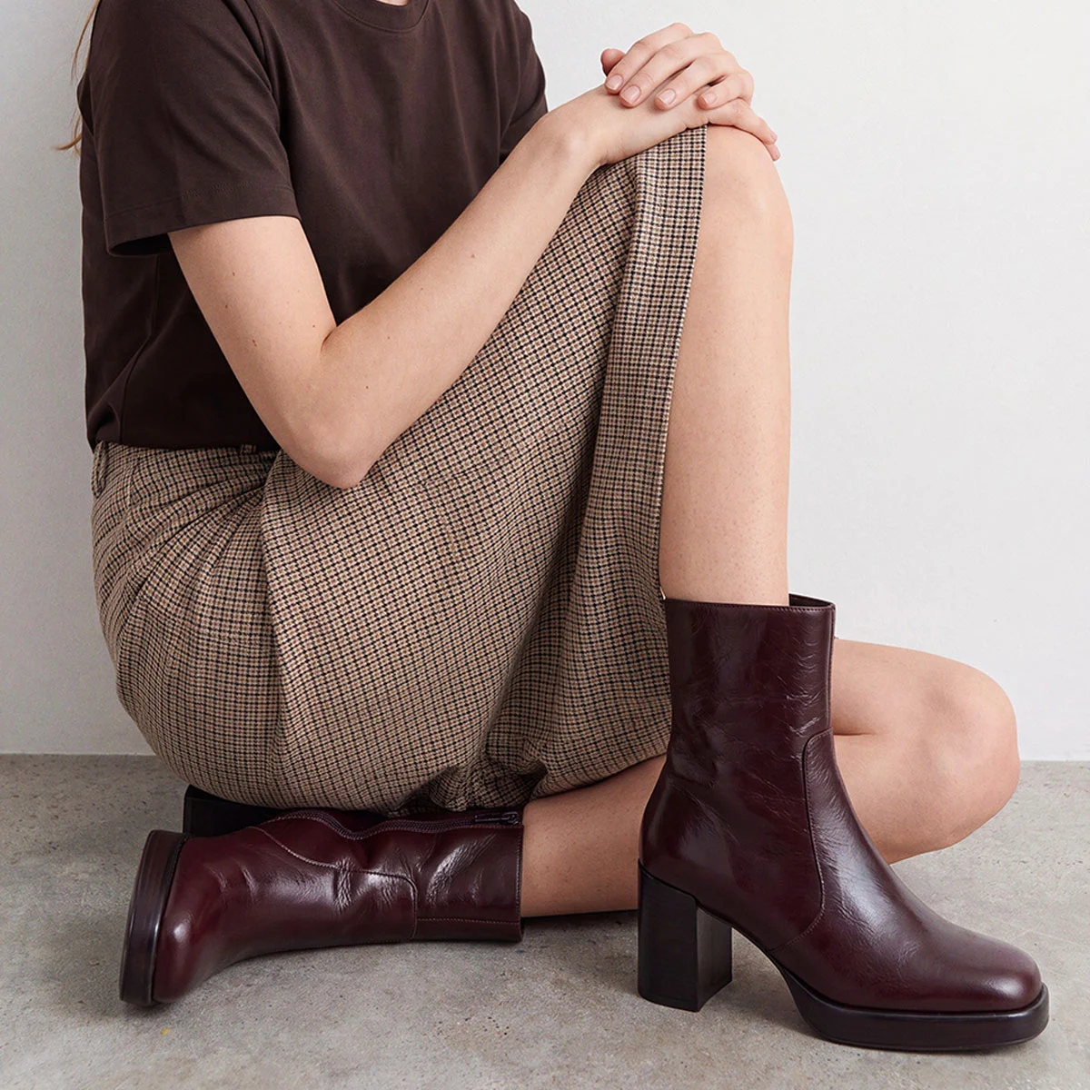 Bottines à plateformes et bouts carrés – Image 5